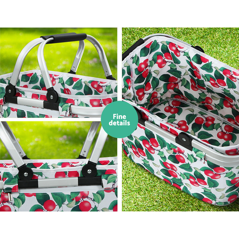 Alfresco Picnic Basket – Your Perfect Companion for Outdoor Adventures - White Cherries