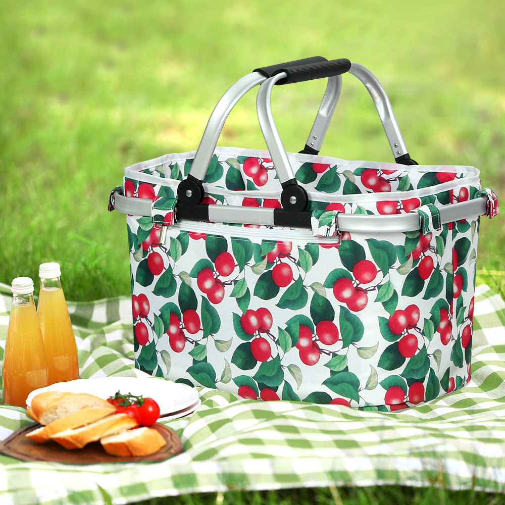 Alfresco Picnic Basket – Your Perfect Companion for Outdoor Adventures - White Cherries